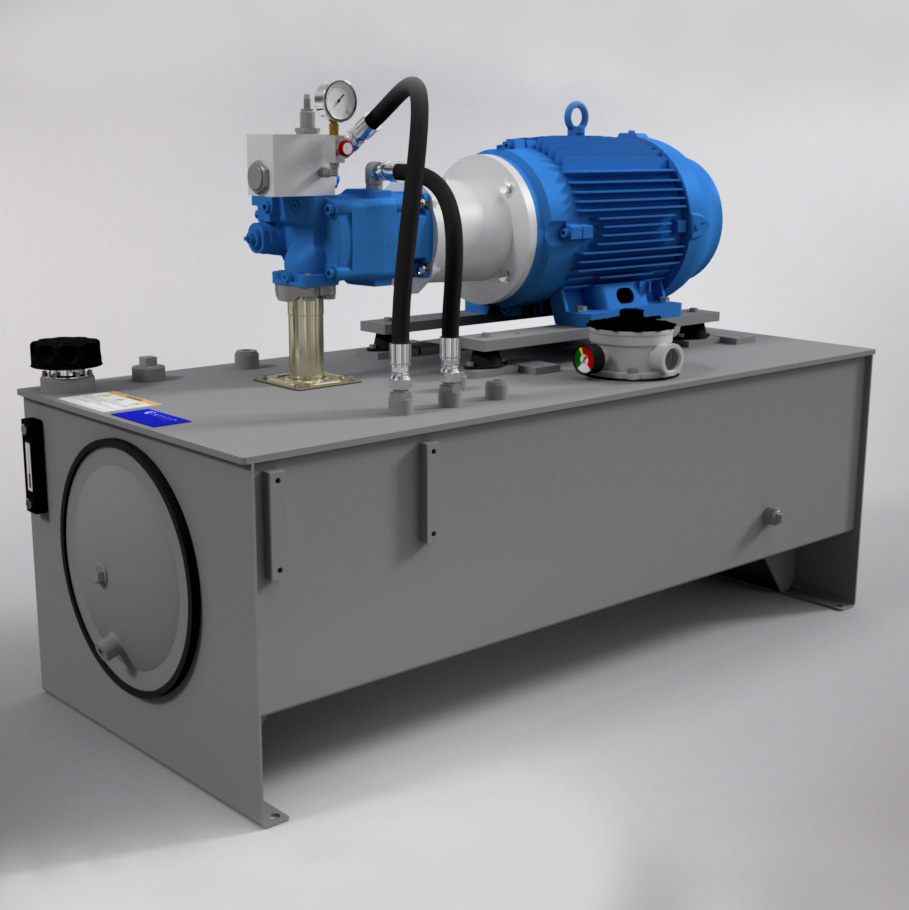 25 HP Medium-Pressure Hydraulic Power Unit